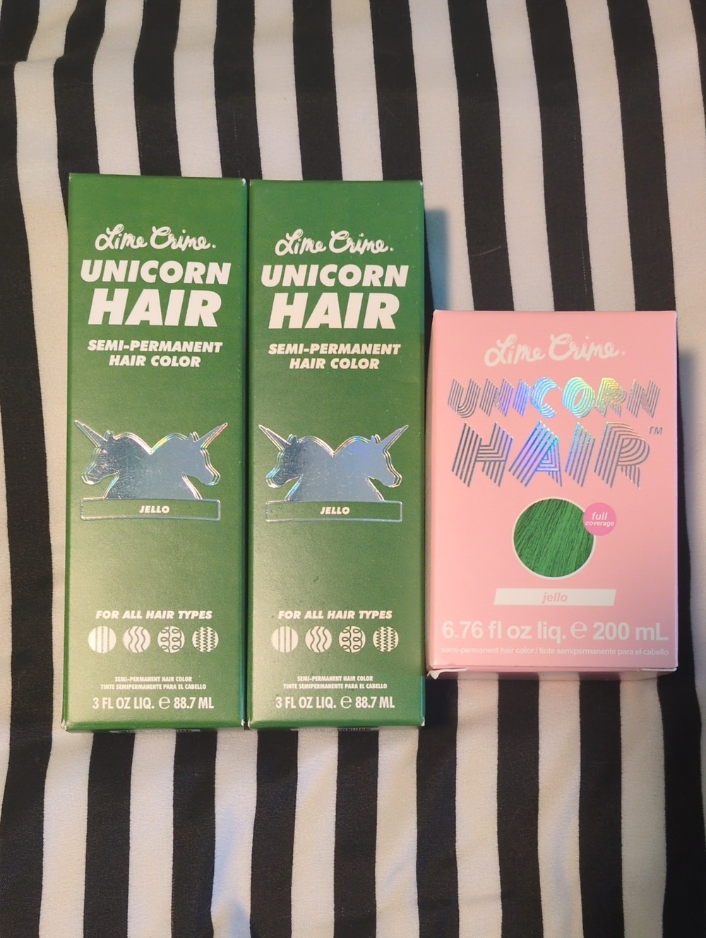 Lime Crime Unicorn Hair Semi-Permanent Hair Color — Jello Green